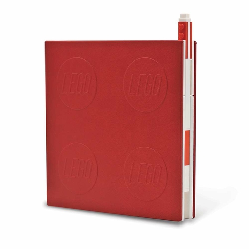 Lego  Red Locking Notebook with Gel Pen